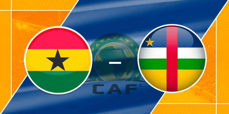 CAF Qualifiers: Ghana vs Central African Republic flags side by side, highlighting the upcoming match between the two teams.